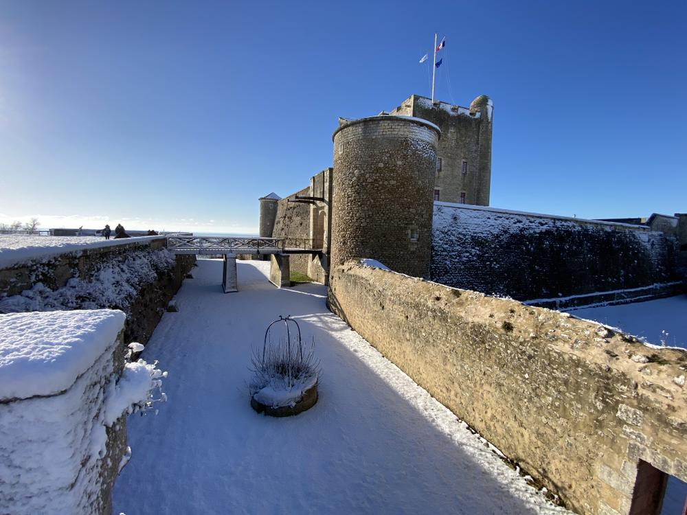 Fouras Fort Vauban neige 2026 C21 Aunis Immo