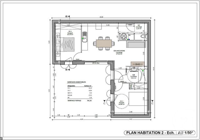 maison à vendre - 3 pièces - 54.26 m2 - FOURAS - 17 - POITOU-CHARENTES - Century 21 Aunis Immo